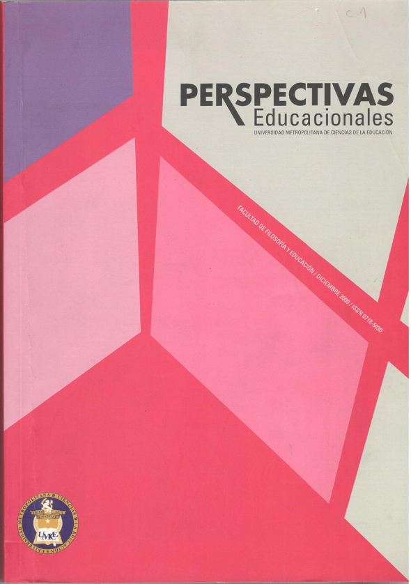 Perpectivas Educacionales. Universidad Metropolitana de Ciencias de la Educación.  Facultad de Filosofía y Educación